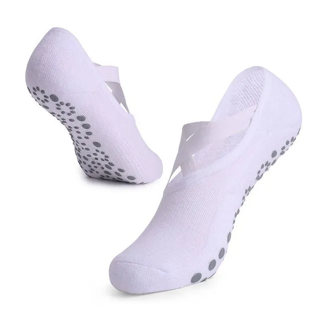 Sweat-absorbing and Wear-resistant Indoor Yoga Socks Women's Thick Bottom Non-slip Boat Socks Running Fitness Sports Socks