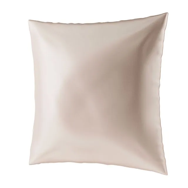 BEAUTY SLEEP L Silk zippered pillowcase (80x80) - beige