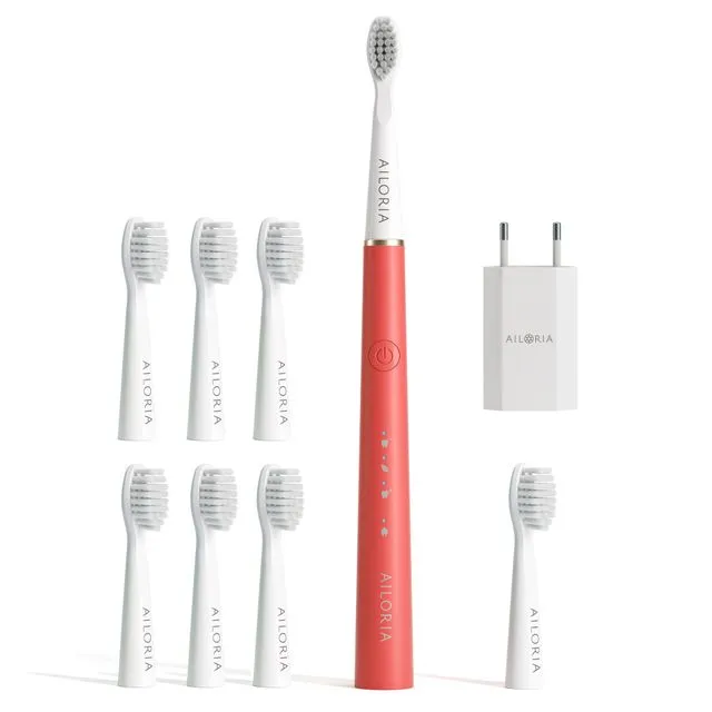 PRO SMILE set USB sonic toothbrush - coral