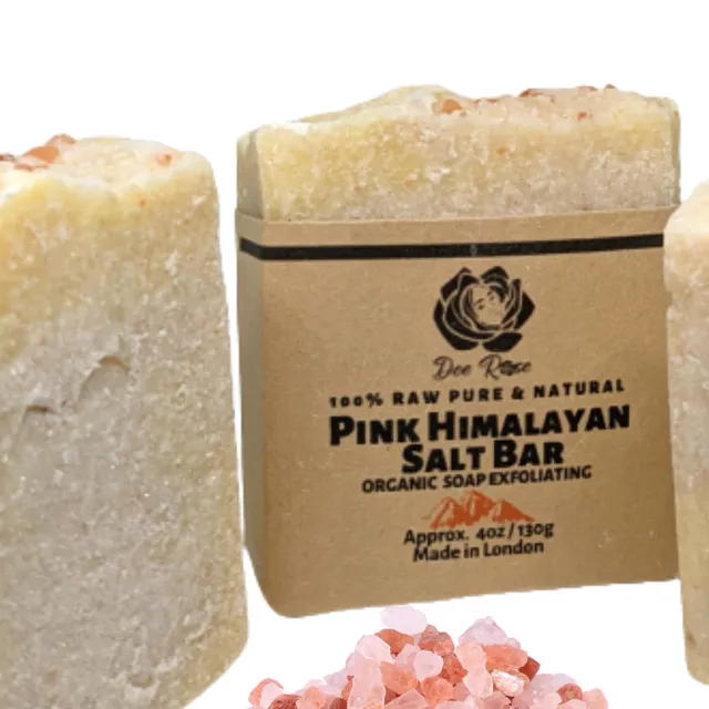 Pink Himalayan sea salt soap bar