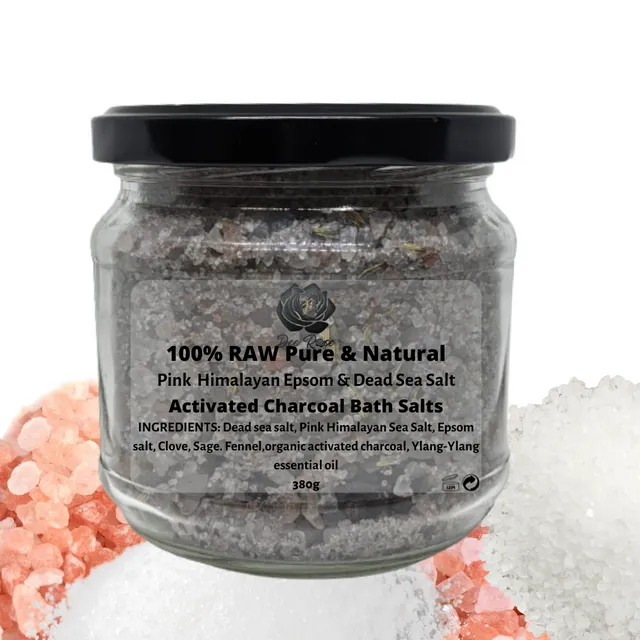 Activated Charcoal Bath Salts (380g)