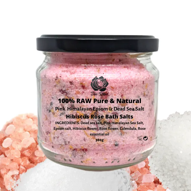 Hibiscus Rose Bath salts (380g)