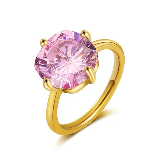 ÉGLANTINE Ring pink quartz - rose