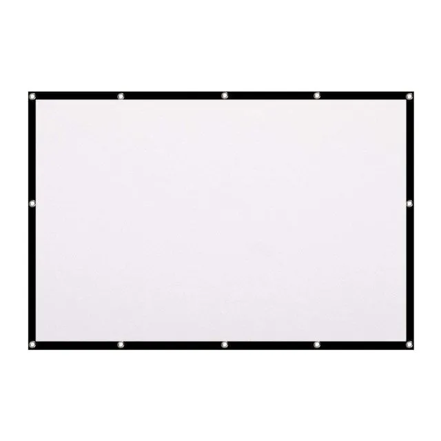 LV-STA100FP Front Projection Screen 16/9 100 Inch White/Black - white