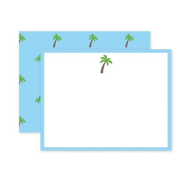 PALM TREE FLAT NOTE CARDS