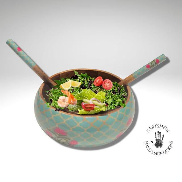 Finesse Salad Bowl with Spoons