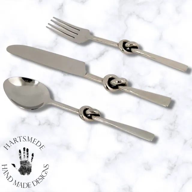 Knotted Steel Cutlery Set