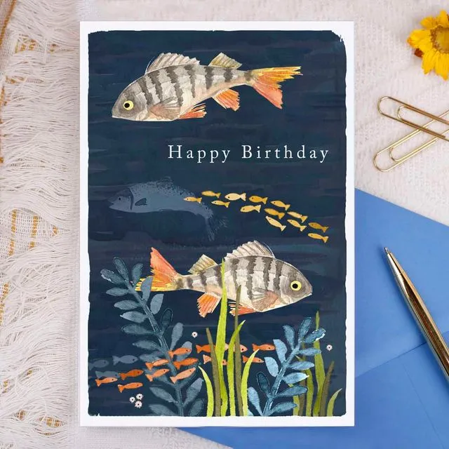 Happy Birthday Fish Greeting Card