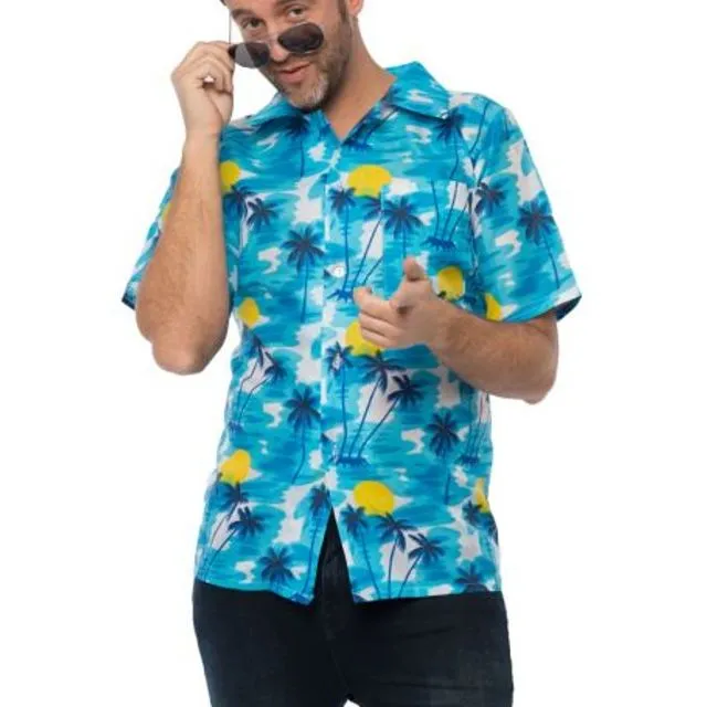 Hawai Shirt Blue for Halloween Costume Happy Party accessories