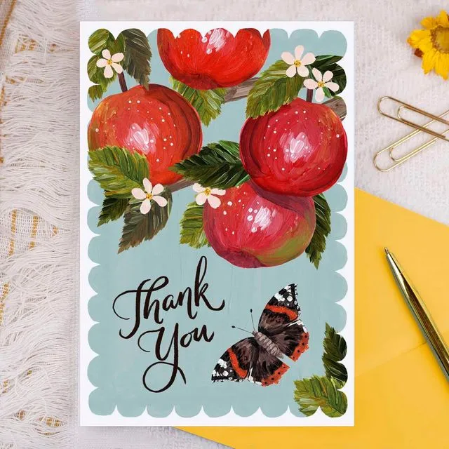 Thank You Apples Greeting Card