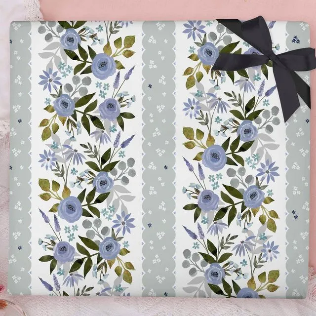 Floral Lace Wrapping Paper Sheet