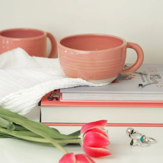 300ml Candy Floss Pink Bowl Mug