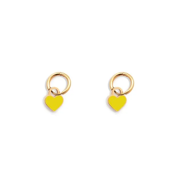 Iris Yellow Earrings