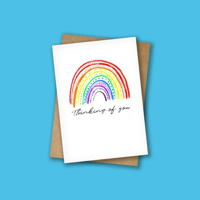 THINKING OF YOU INK RAINBOW CARD