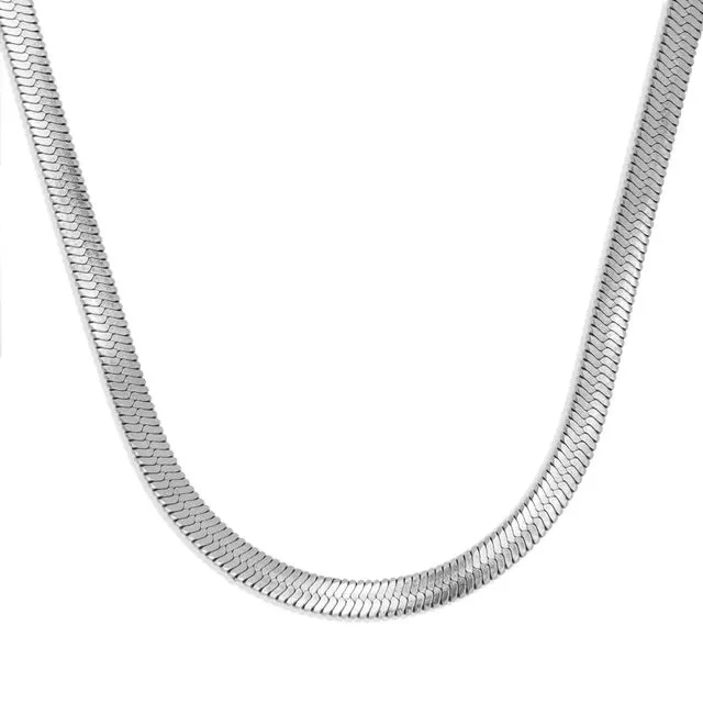 Chunky Nassau Necklace Silver