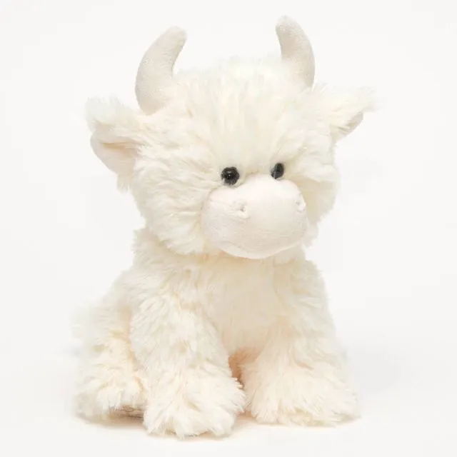 Highland Cow Soft Toy Cream - 20cm - UKCA/CE #SofterThanASoftThing