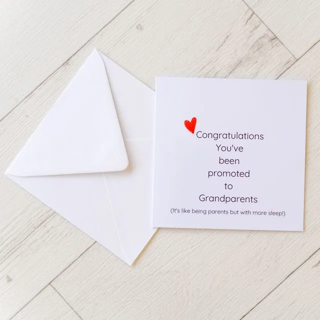 New Baby Card - new grandparents