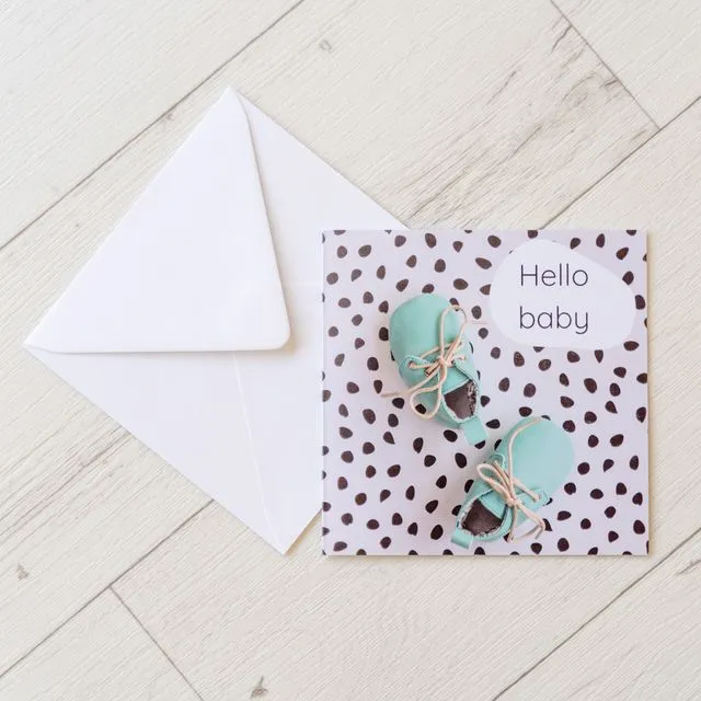New Baby Card - blue