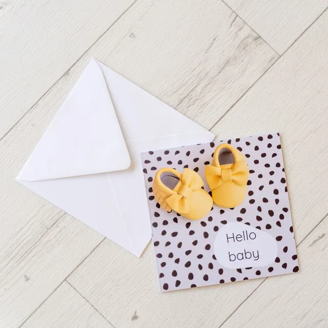 New Baby Card - yellow