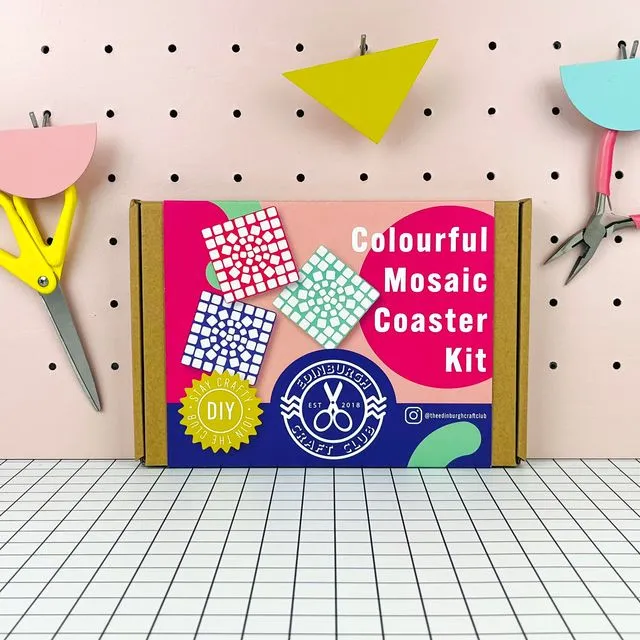 Colourful Mosaic Coaster Craft Kit