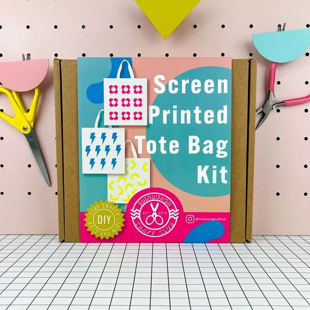 Screen Print A Tote With An Embroidery Hoop Craft Kit