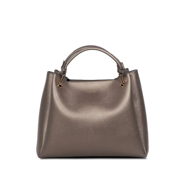 Louise Handbag W/ Removable Crossbody  Strap And Inner Bag Graphite Grey