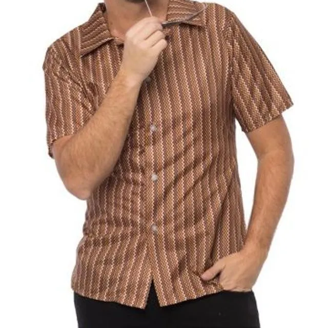 Retro 70's shirt Brown