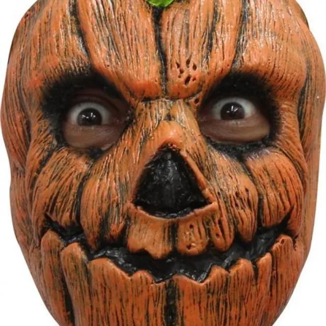 Face Mask - Pumpkin for Halloween Scary Accessories, Headmask