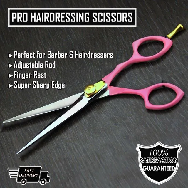 Hairdressing Salon Pink color Scissor