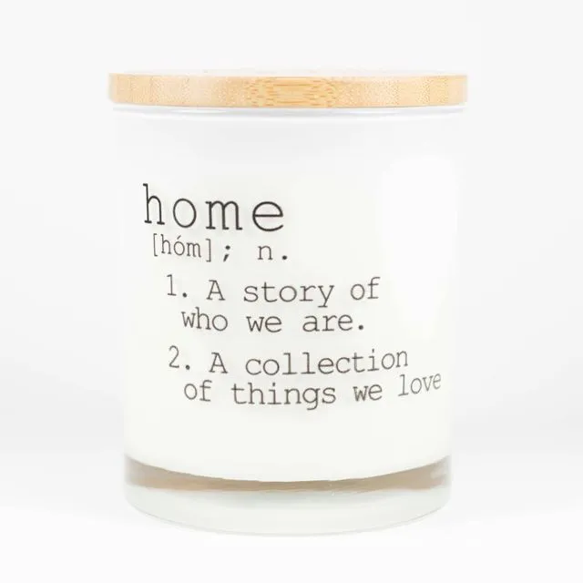 Home Definition Soy Candle