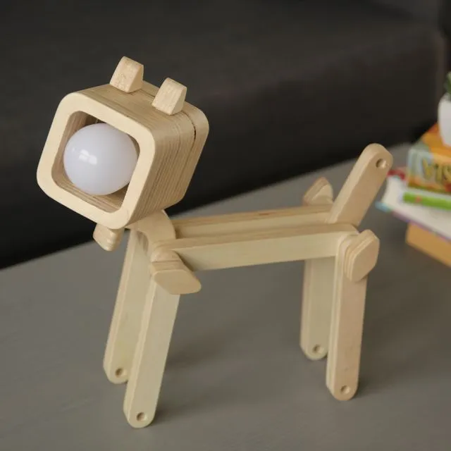 Wooden Toy Lamp, Table / Bedside LED Lamp "Natura"