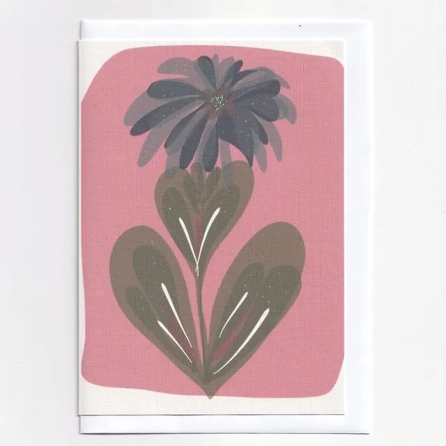 Pink Chrysanthemum Greeting Card