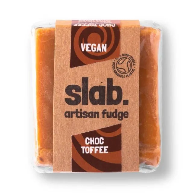 Choc Toffee Fudge Slab - Vegan