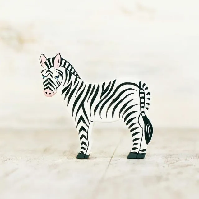 Wooden Zebra Toy