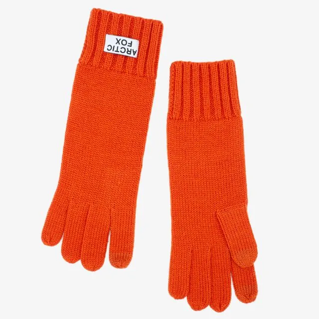 The Recycled Bottle Gloves in Sunkissed Coral