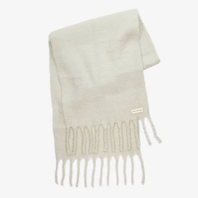 The Stockholm Scarf in Pearl White