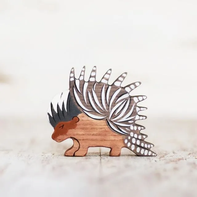 Wooden Porcupine Toy