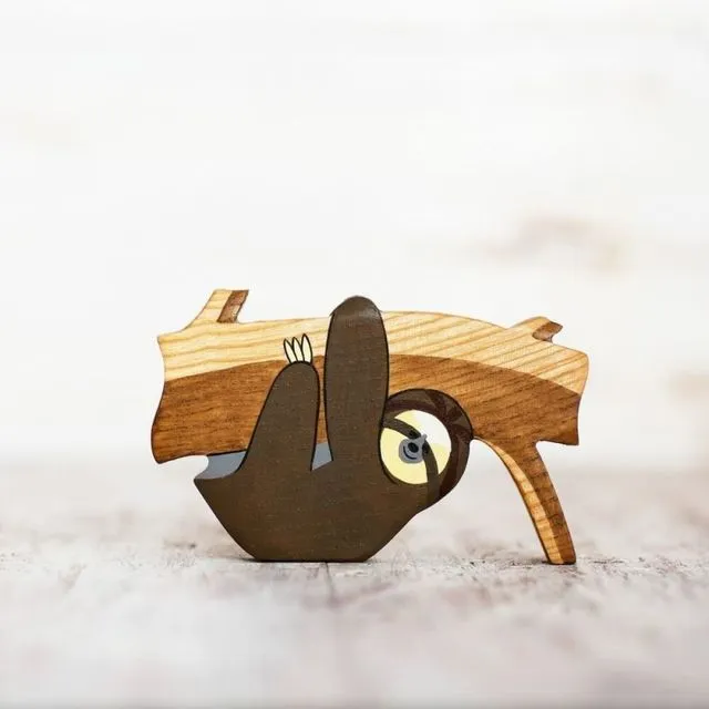 Wooden Sloth Toy