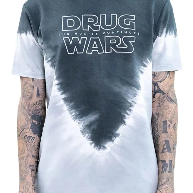 Drug Wars Tie Dye Tee - Space Gray