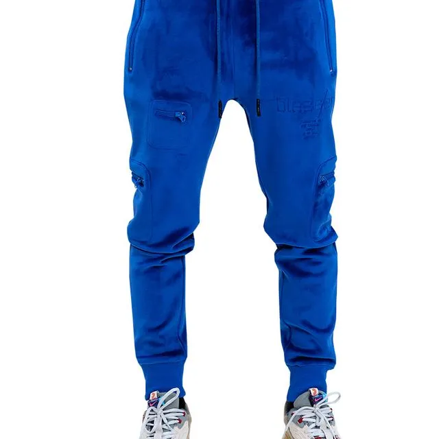 Blessed Velour Sweatpants (Royal Blue)