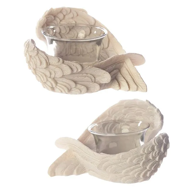 Angel's Wings Tea Light and Votive Candle Holder