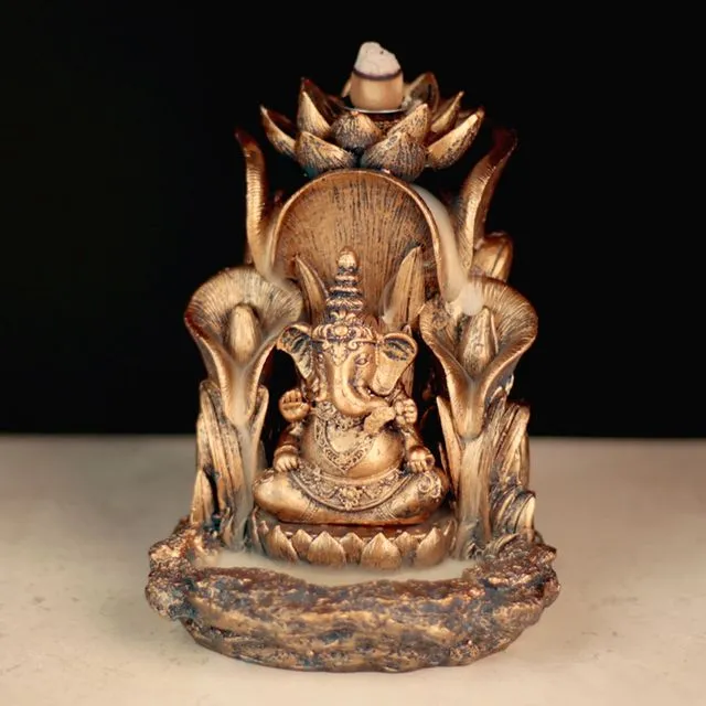 Ganesh Lotus Backflow Incense Burner