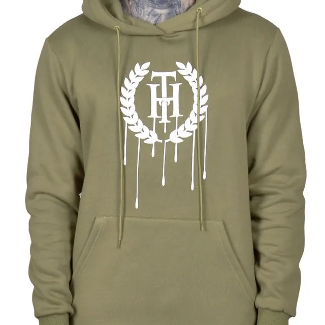 Dripping Essentials Pull Over Hoodie Olive Green