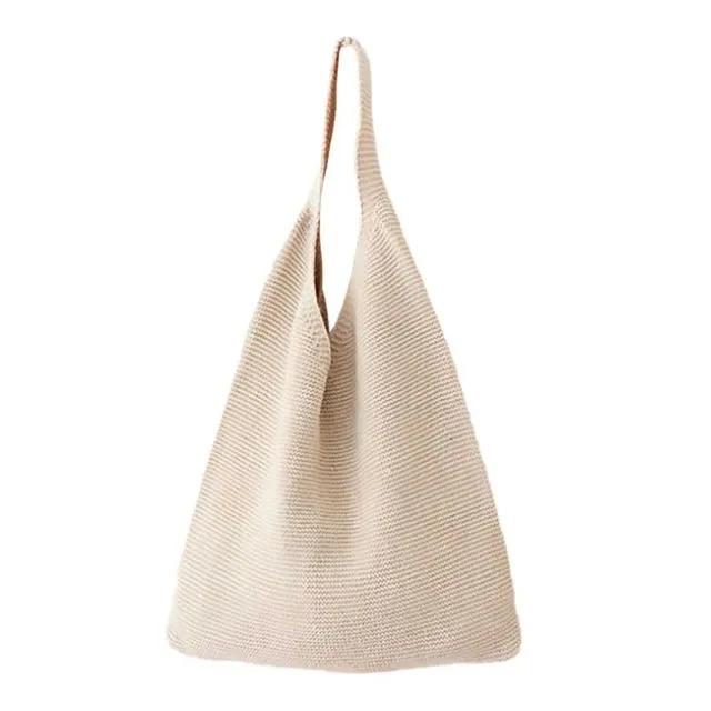 Everly Knit Bag - Beige