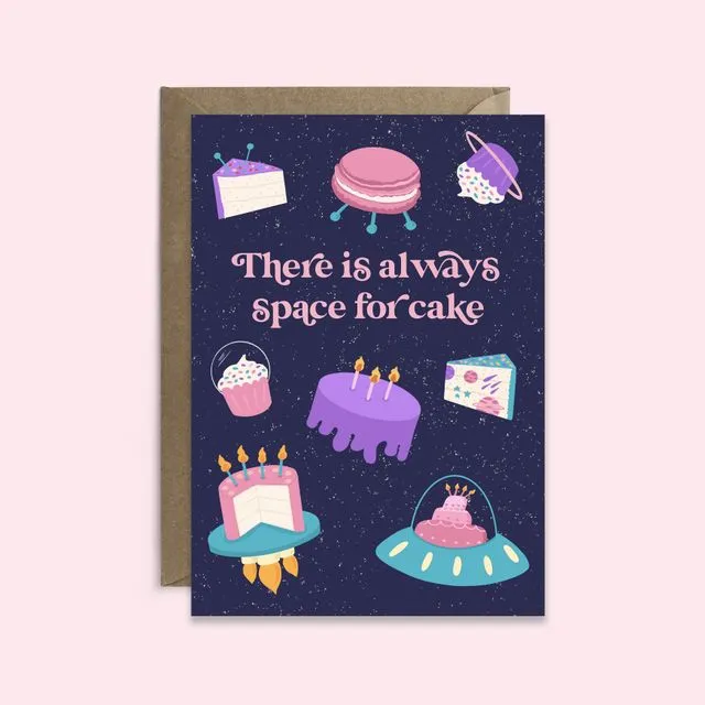 Space For Cake Birthday Card (Case of 6)