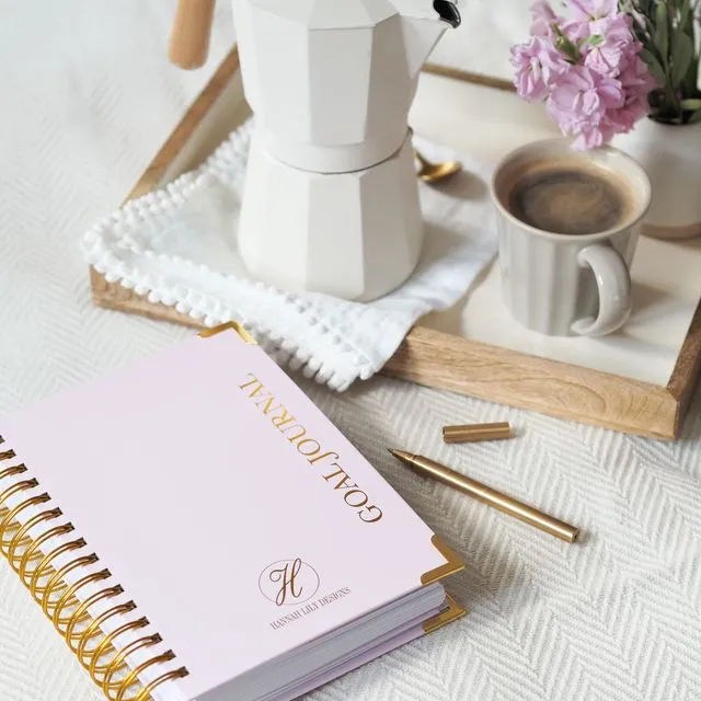 The Goal Journal - Peony Pink