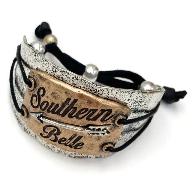 Southern Belle Plated Arrow Cuff