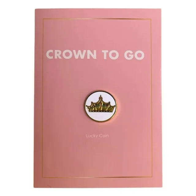 "Crown to go" - Birthday Card | Princess Card with Lucky Coin | Funny Greeting Card for Girls and Women | Cheer up gift | Divorce present | Birthday Queen Bj83
