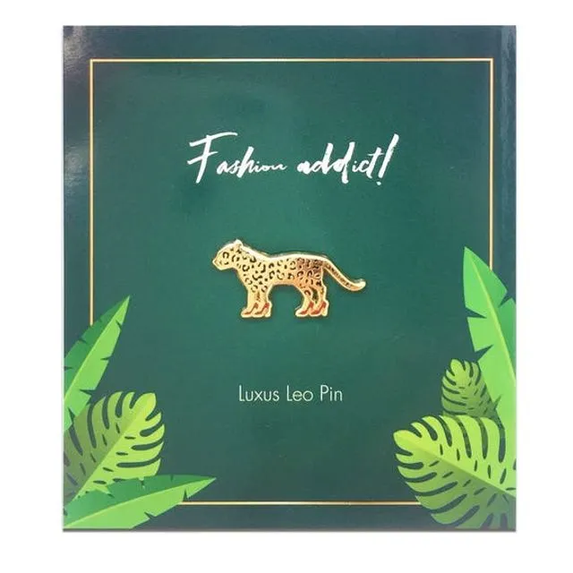 Leopard Pin | Leo Badge | Enamel Pin | Small Fashion Gift Bj30
