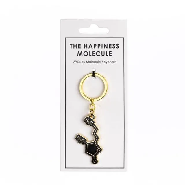 Whiskey Molecule Keychain | Whiskey Gift | Keychain for Men | Small Whiskey Gift for Friends Bj52